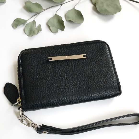 Handbags - Black Wallet with gold accents - super cute!